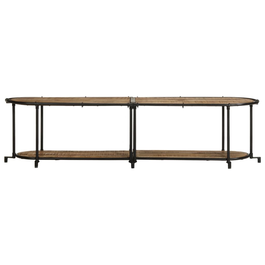 TV Cabinet 160x42x40 cm Solid Wood Rough Mango