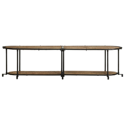 TV Cabinet 160x42x40 cm Solid Wood Rough Mango