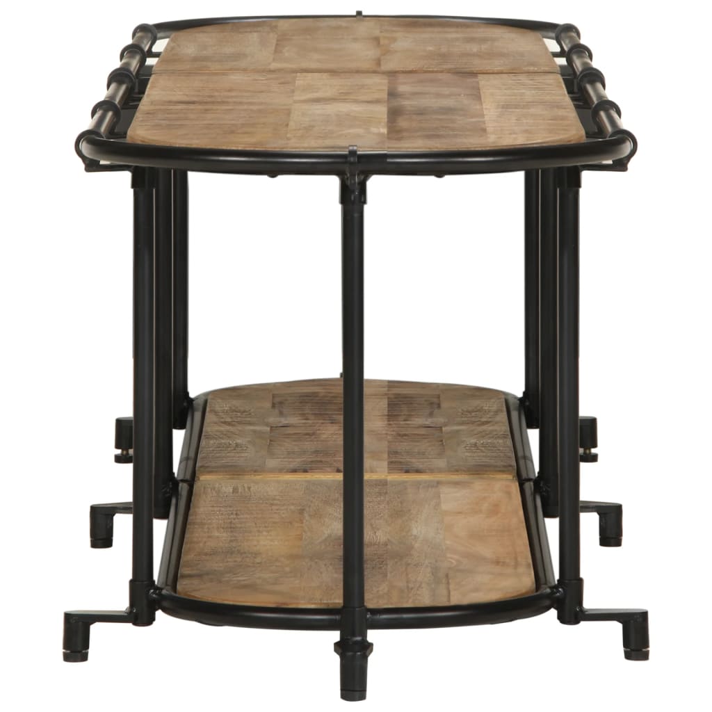 TV Cabinet 160x42x40 cm Solid Wood Rough Mango