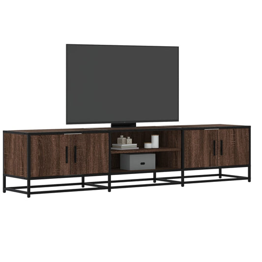 TV Cabinet Brown Oak 180x35x41 cm Engineered Wood