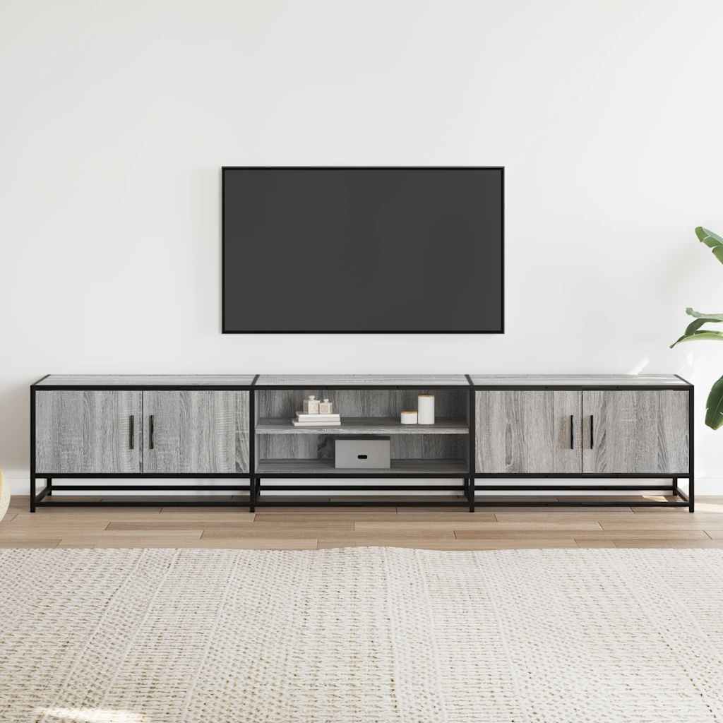 TV Cabinet Grey Sonoma 210x35x41 cm Engineered Wood