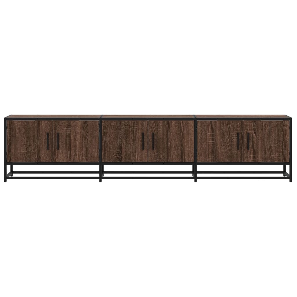 TV Cabinet Brown Oak 180x35x41 cm Engineered Wood