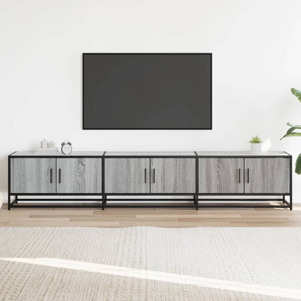 TV Cabinet Grey Sonoma 210x35x41 cm Engineered Wood