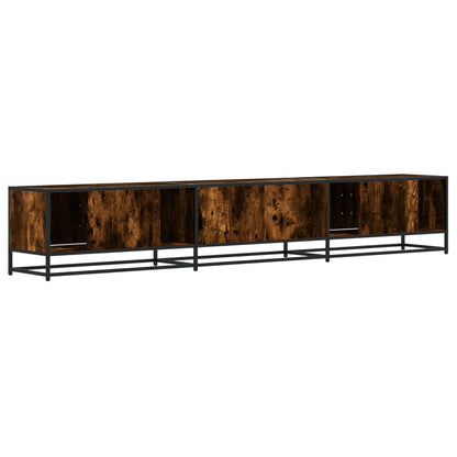 TV Cabinet Smoked Oak 240x35x41 cm Engineered Wood