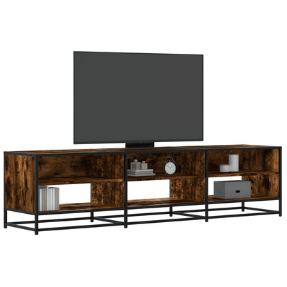 TV Cabinet Smoked Oak 180x40x46 cm Engineered Wood