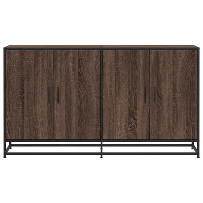 Sideboard Brown Oak 134x35x76 cm Engineered Wood