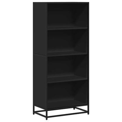 Bookcase Black 60x35x139 cm Engineered Wood