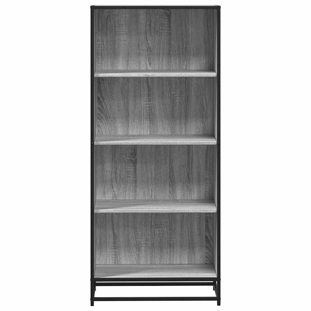 Bookcase Grey Sonoma 60x35x139 cm Engineered Wood