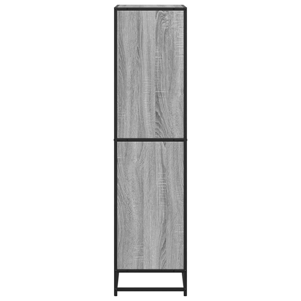 Bookcase Grey Sonoma 60x35x139 cm Engineered Wood