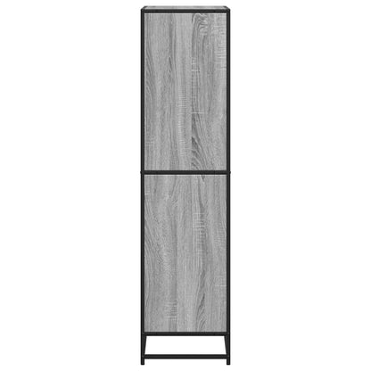 Bookcase Grey Sonoma 60x35x139 cm Engineered Wood