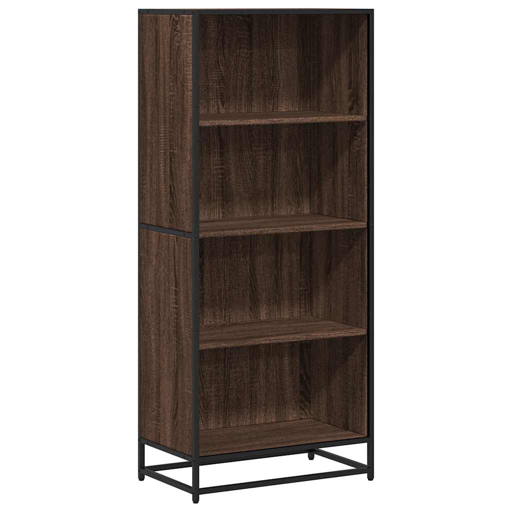 Bookcase Brown Oak 60x35x139 cm Engineered Wood