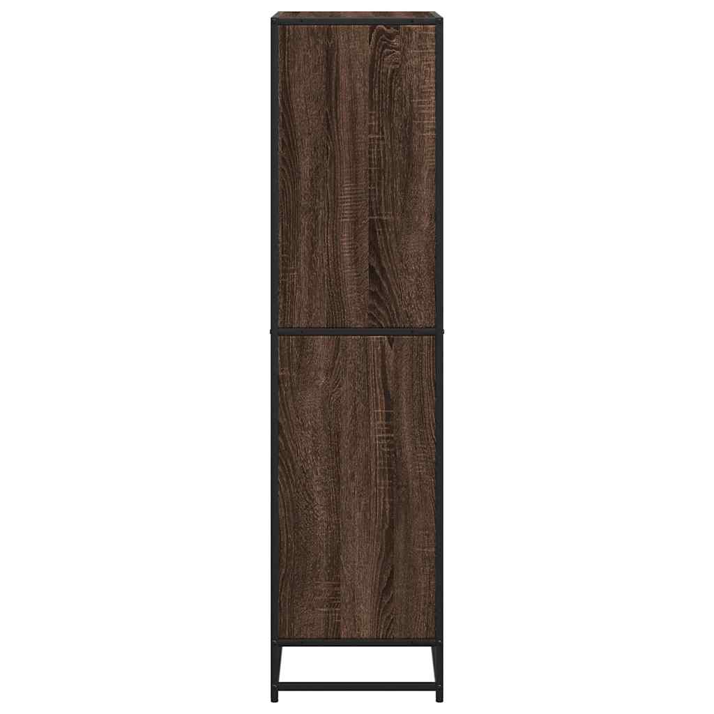 Bookcase Brown Oak 60x35x139 cm Engineered Wood