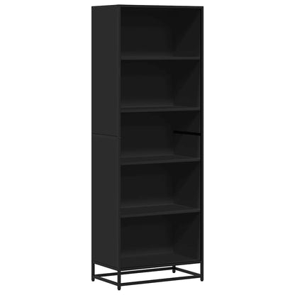 Bookcase Black 60x35x170.5 cm Engineered Wood