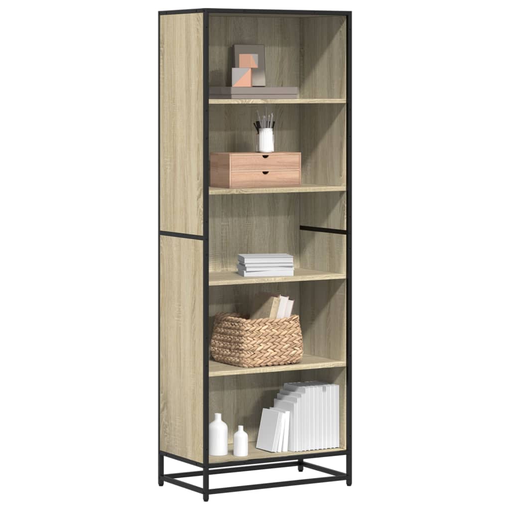 Bookcase Sonoma Oak 60x35x170.5 cm Engineered Wood