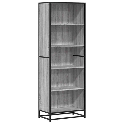 Bookcase Grey Sonoma 60x35x170.5 cm Engineered Wood