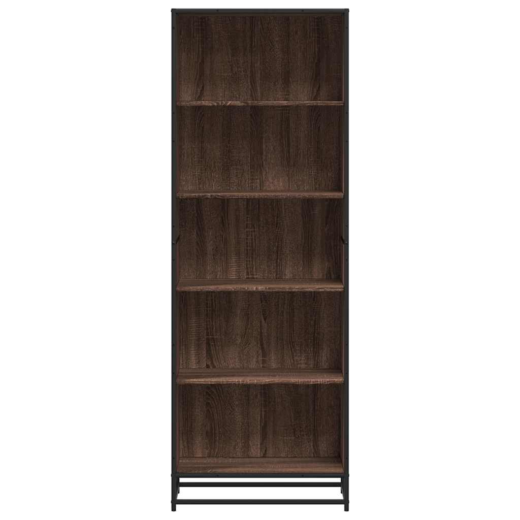 Bookcase Brown Oak 60x35x170.5 cm Engineered Wood