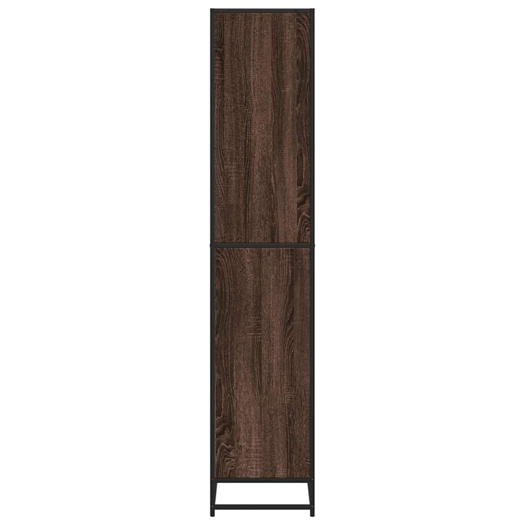 Bookcase Brown Oak 60x35x170.5 cm Engineered Wood