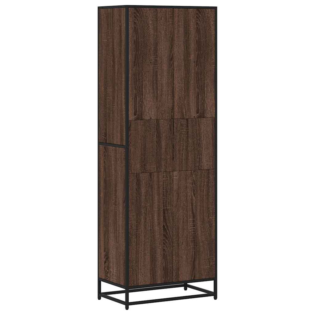 Bookcase Brown Oak 60x35x170.5 cm Engineered Wood