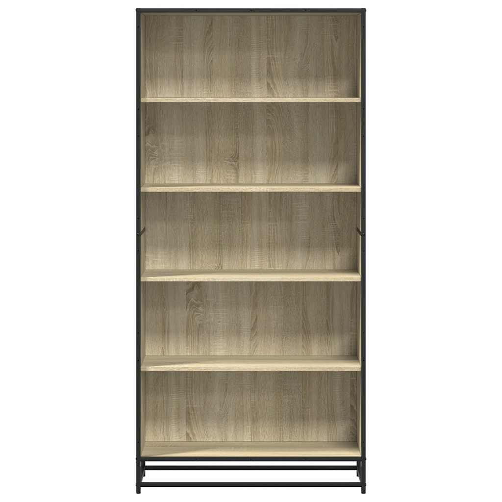 Bookcase Sonoma Oak 80.5x35x170.5 cm Engineered Wood