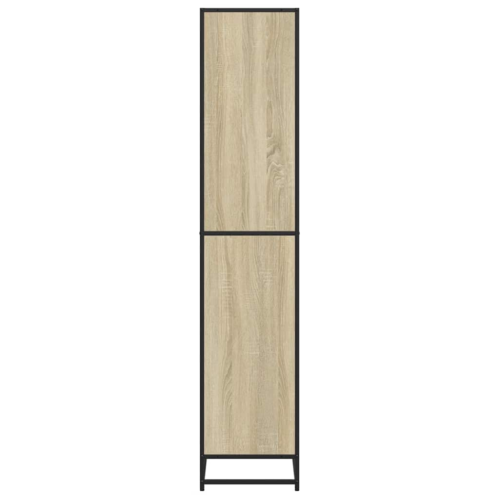 Bookcase Sonoma Oak 80.5x35x170.5 cm Engineered Wood