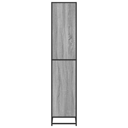 Bookcase Grey Sonoma 80.5x35x170.5 cm Engineered Wood