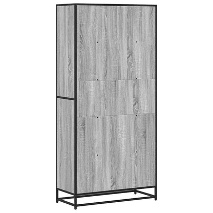 Bookcase Grey Sonoma 80.5x35x170.5 cm Engineered Wood