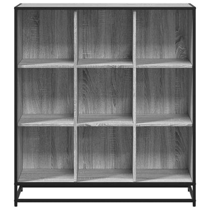 Bookcase Grey Sonoma 97.5x33x107.5 cm Engineered Wood and Metal