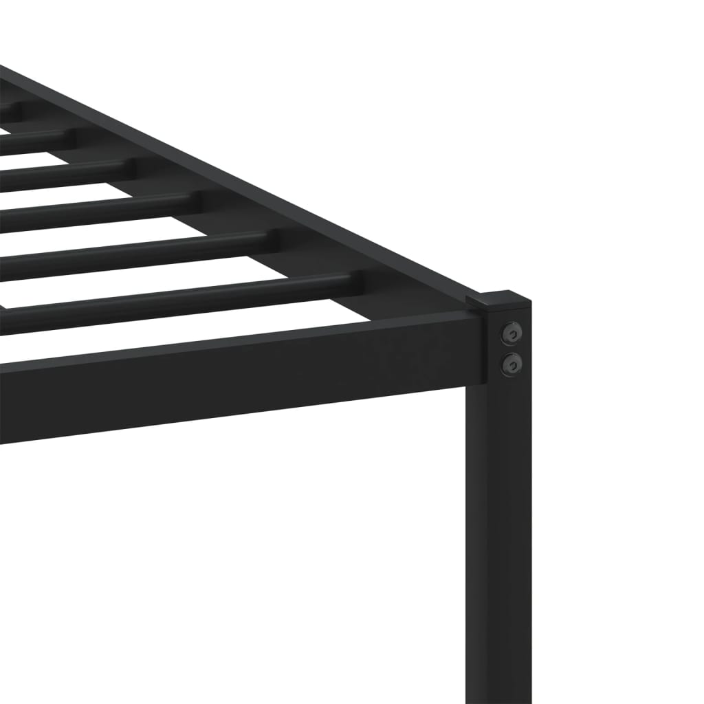Metal Bed Frame without Mattress Sonoma Oak 200x200 cm