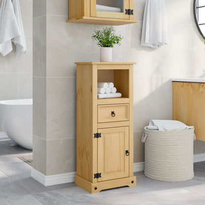 Bathroom Cabinet Corona 45x33x110 cm Solid Wood Pine