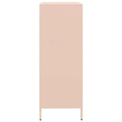 Highboard Pink 68x39x101.5 cm Steel