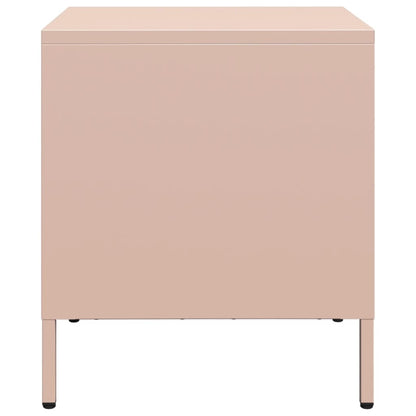 Bedside Cabinet Pink 35x39x43.5 cm Steel