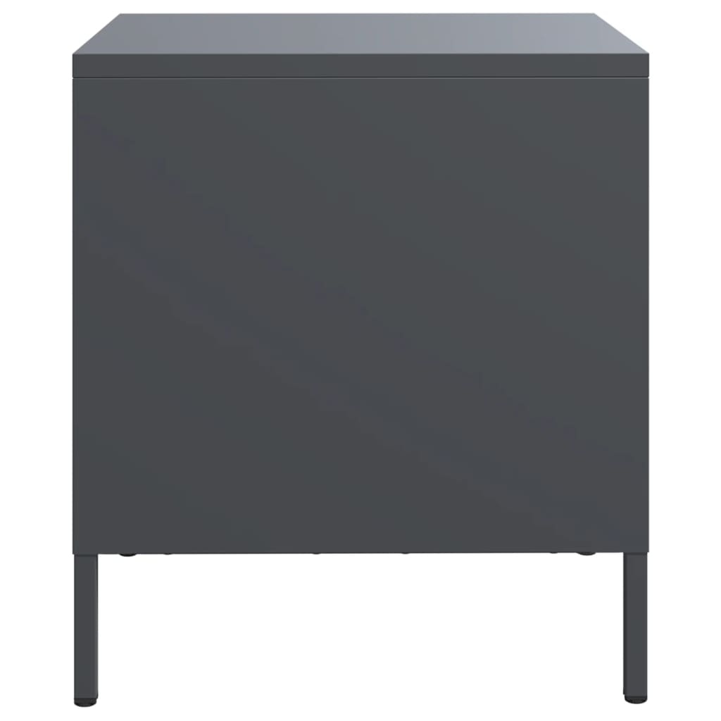 Bedside Cabinet Anthracite 35x39x43.5 cm Steel