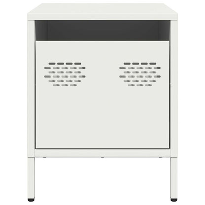 Bedside Cabinets 2 pcs White 35x39x43.5 cm Steel