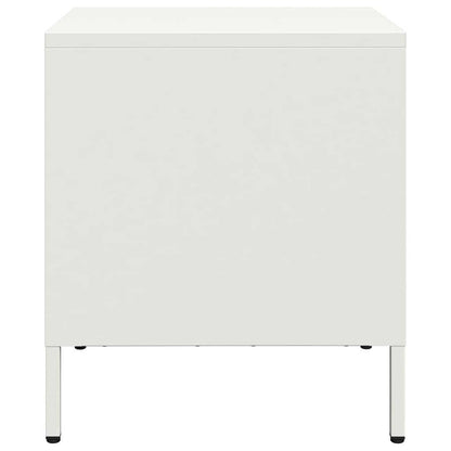 Bedside Cabinets 2 pcs White 35x39x43.5 cm Steel
