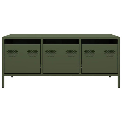 Coffee Table Olive Green 101.5x50x43.5 cm Cold-rolled Steel