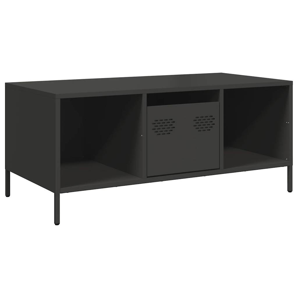 Coffee Table Black 101.5x50x43.5 cm Cold-rolled Steel