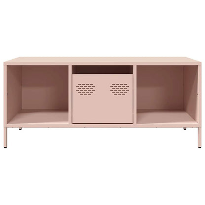 Coffee Table Pink 101.5x50x43.5 cm Cold-rolled Steel