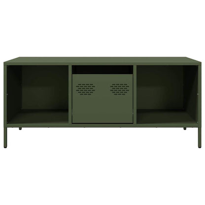 Coffee Table Olive Green 101.5x50x43.5 cm Cold-rolled Steel