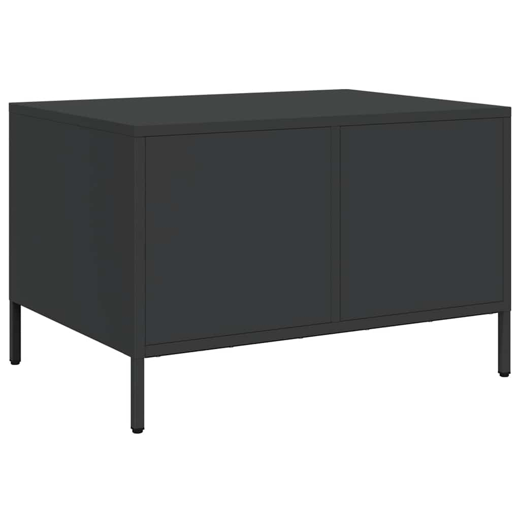 Coffee Table Black 68.5x50x43.5 cm Cold-rolled Steel