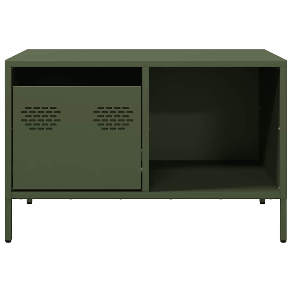 Coffee Table Olive Green 68.5x50x43.5 cm Cold-rolled Steel