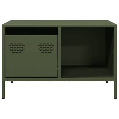 Coffee Table Olive Green 68.5x50x43.5 cm Cold-rolled Steel