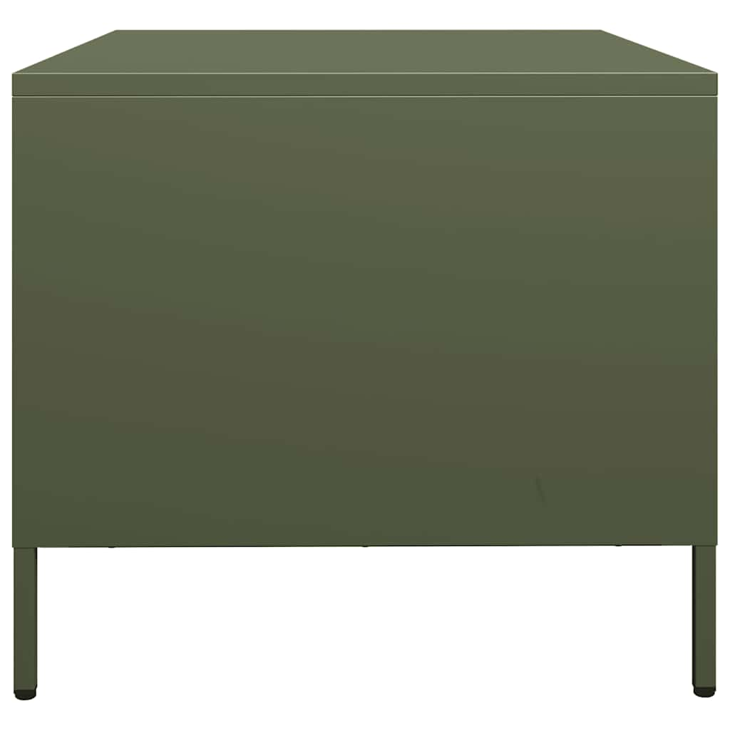 Coffee Table Olive Green 68.5x50x43.5 cm Cold-rolled Steel