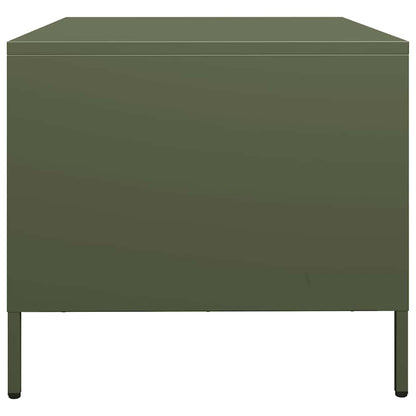 Coffee Table Olive Green 68.5x50x43.5 cm Cold-rolled Steel