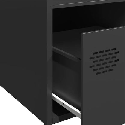 Highboard Black 35x39x103.5 cm Steel