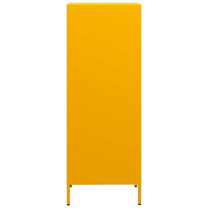 Highboard Mustard Yellow 35x39x103.5 cm Steel