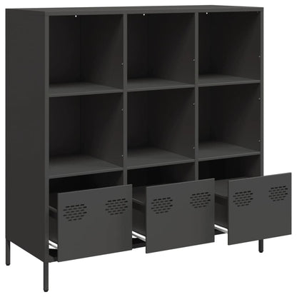 Highboard Black 101.5x39x103.5 cm Steel