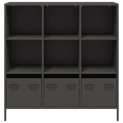Highboard Black 101.5x39x103.5 cm Steel