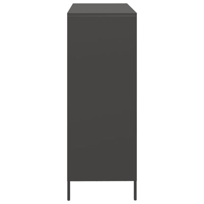 Highboard Black 101.5x39x103.5 cm Steel