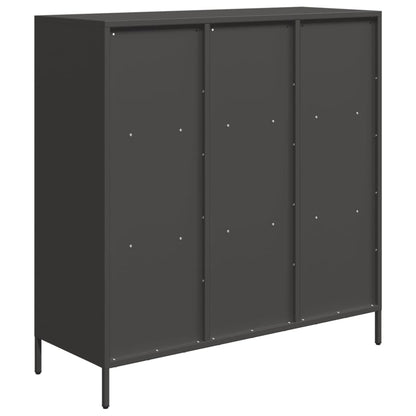 Highboard Black 101.5x39x103.5 cm Steel