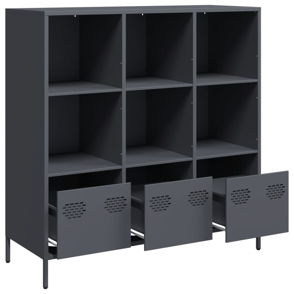 Highboard Anthracite 101.5x39x103.5 cm Steel
